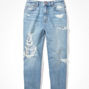 AE Stretch Ripped Mom Jean